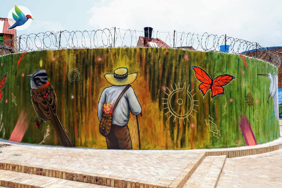 Fauna Vital mural en Chamalú- Foto Alcaldía Funza