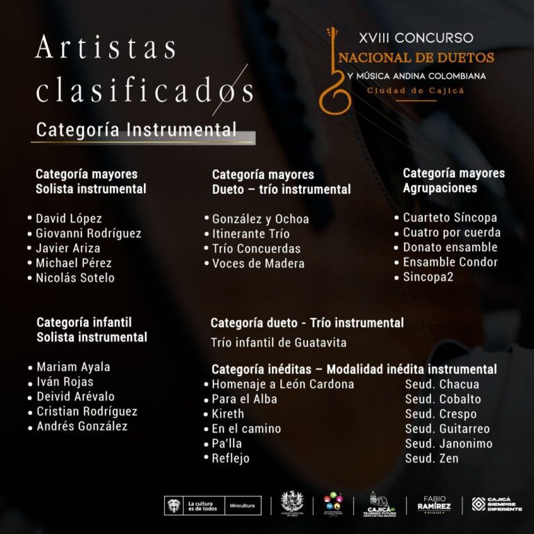 Para esta versión se realizará además un homenaje a los compositores cundinamarqueses.