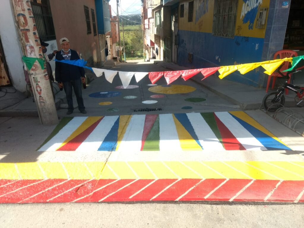 Intervención de las calles por medio de pintura 2 foto proporcionada por Milena Castro