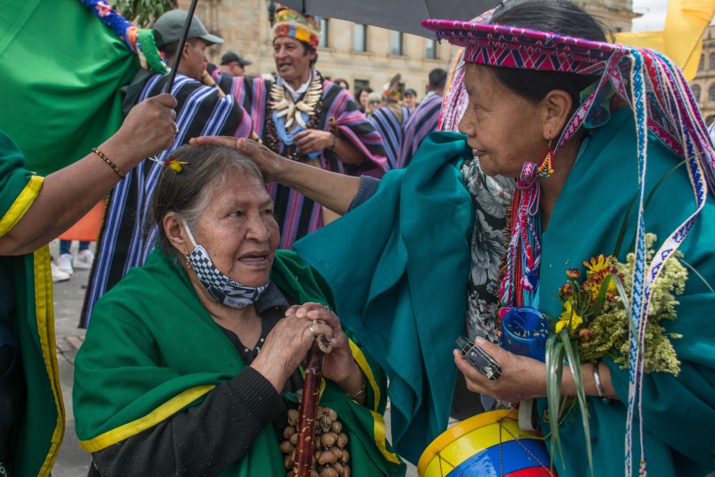 Actividades y rituales en agradecimiento y homenaje a la Madre Tierra. Foto: Camilo Rodríguez IDPAC.