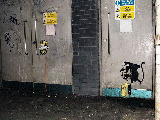 Monkey Detonator, Waterloo, London, 2006 Foto. Banksy Explained
