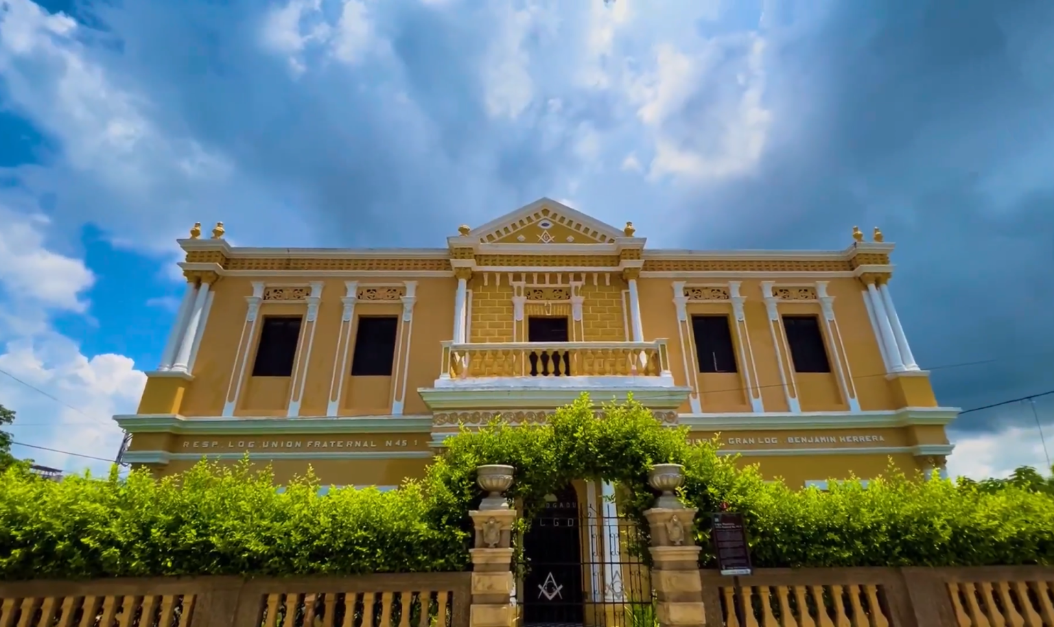 Imponente casona de la Logia Masónica. Imagen. Alcaldía Ciénaga