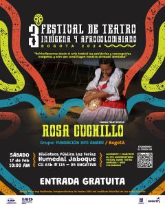 Son 15 obras de teatro de contenido étnico en 15 localidades de Bogotá de manera gratuita.