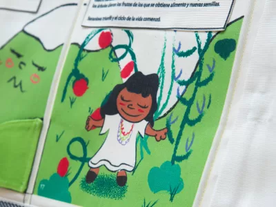 Libro textil e ilustrado