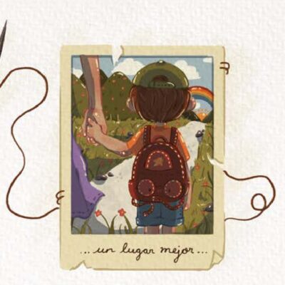 Las ilustraciones que lo componen fueron hechas por los propios niños participantes en los talleres. Imagen: Politécnico Grancolombiano.