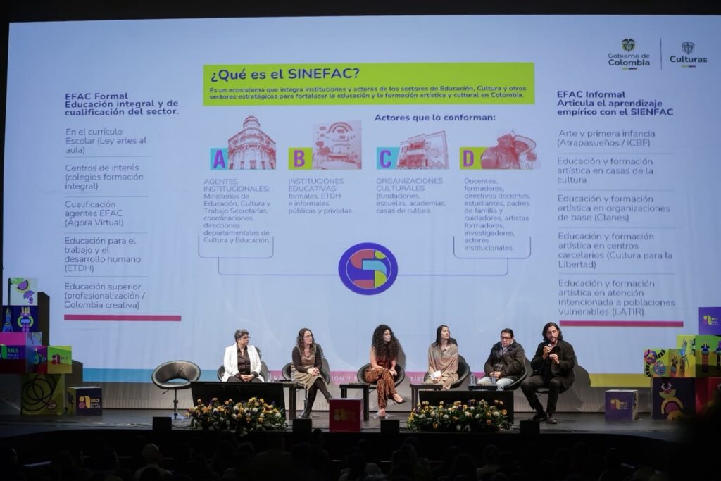 Los datos fueron presentados en el evento de empalme con el Pueblo,
realizado el 15 de julio en el Centro Nacional de las Artes Delia
Zapata Olivella. Foto: Cortesía Prensa Minculturas.